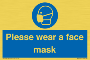 Please wear a face mask